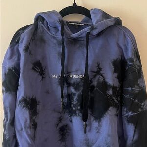 John Summit My Life Is A Bender Purple and Black Tie-Dye Hoodie